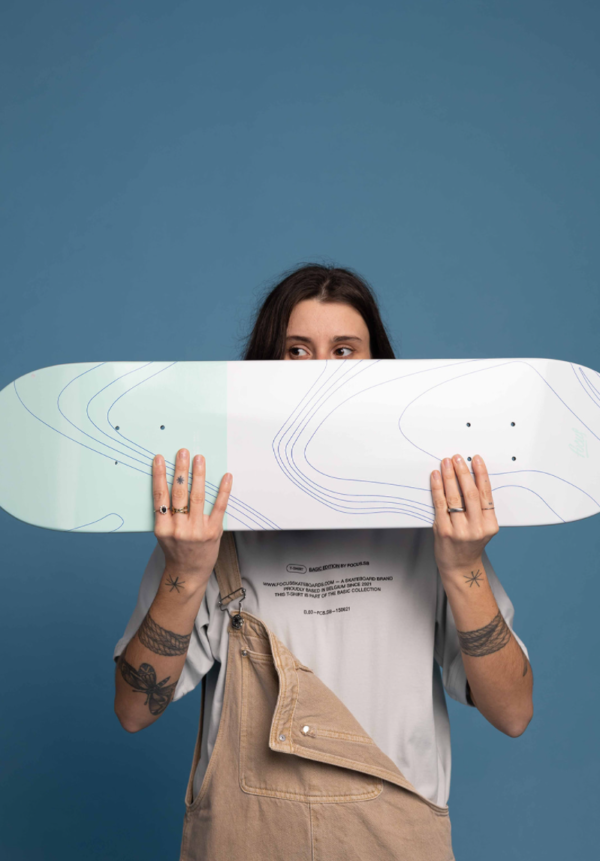 wavy green Focus Skateboard